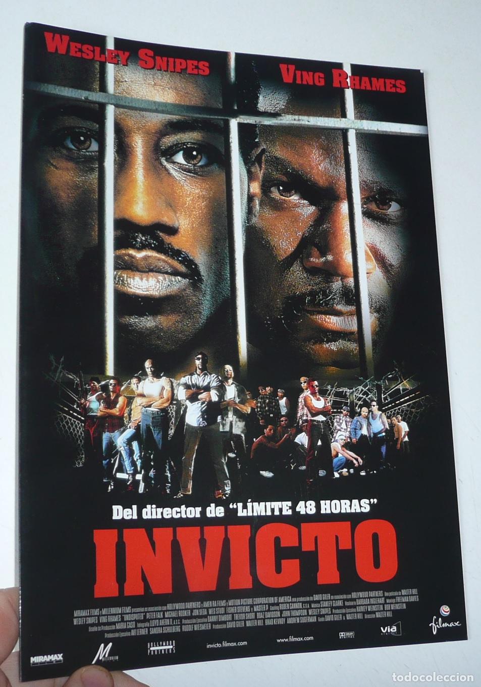 Cine: Invicto (Walter Hill, 2002) Gu&iacute;a de cine. Wesley Snipes, Ving Rhames
