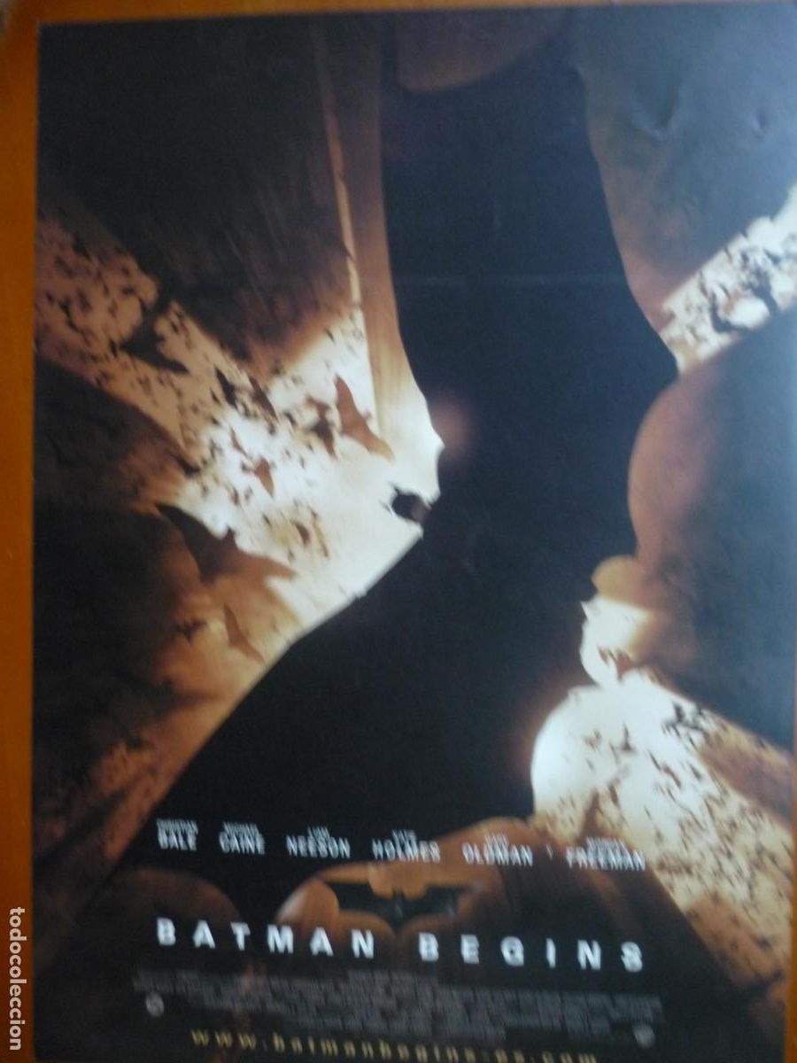 Kino: batman begins - guia publicitaria original - christian bale michael caine Christopher Nolan