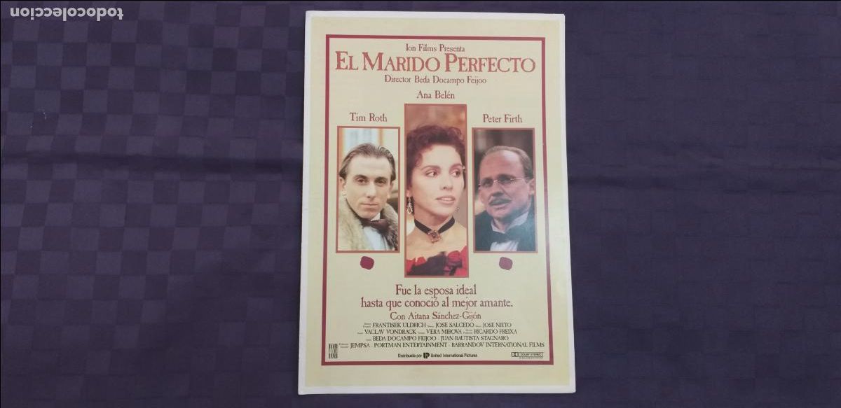 Cinema: GUIA DOBLE: El marido perfecto. Ana Belen, Tim Roth, Peter Firth, Aitana Sanchez. A&ntilde;o 1993. UIP