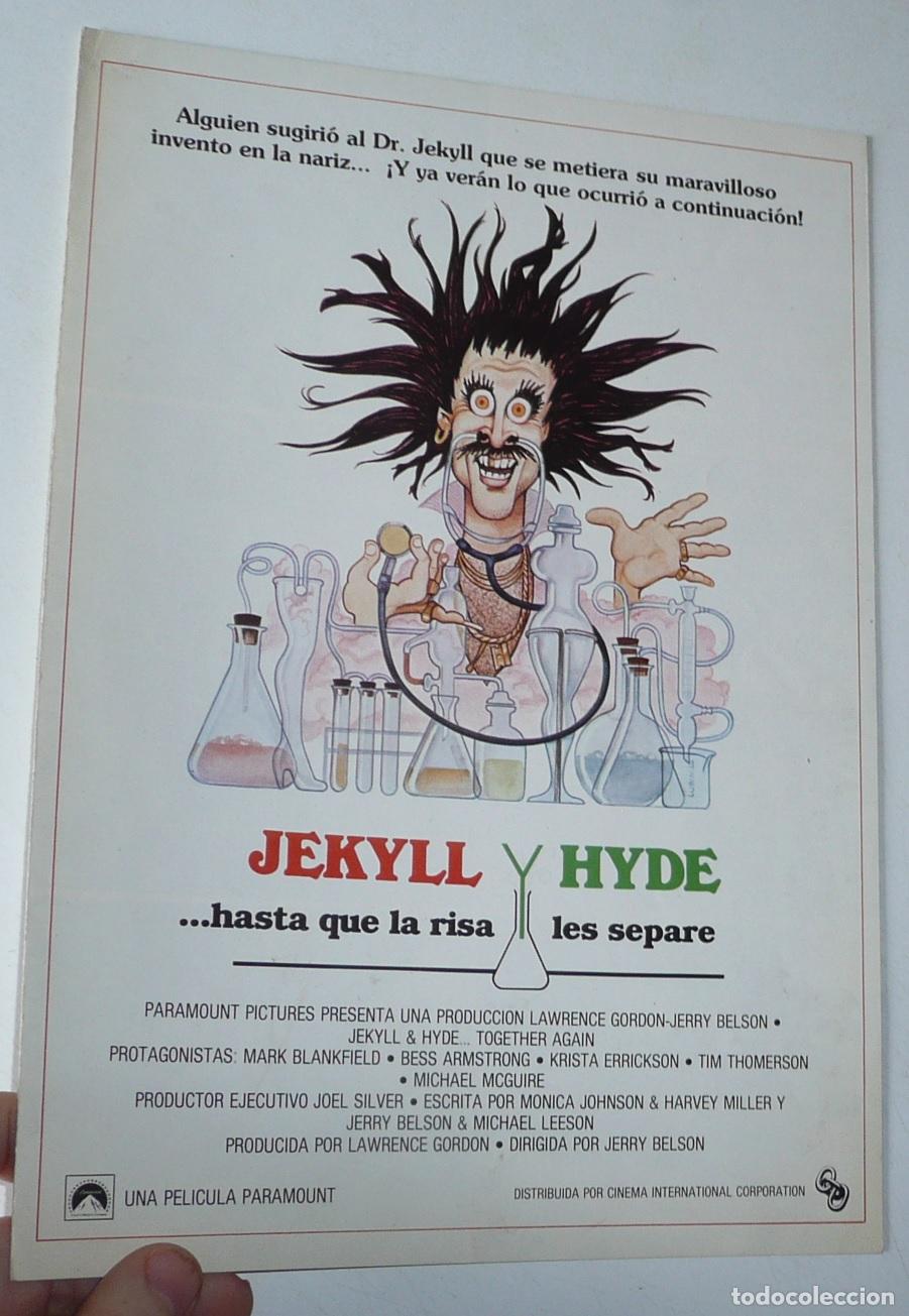 Cin&eacute;ma: Jekyll y Hyde... hasta que la risa los separe (Jerry Belson, 1982) Mark Blankfield, Bess Armstrong