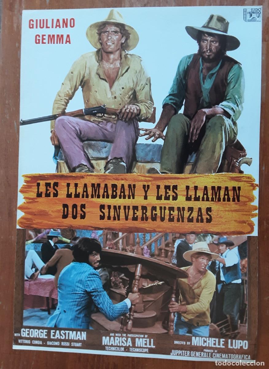 Cinema: LES LLAMABAN Y LES LLAMAN DOS SINVERGUENZAS, GIULIANO GEMMA, GEORGE EASTMAN MARISA MELL.