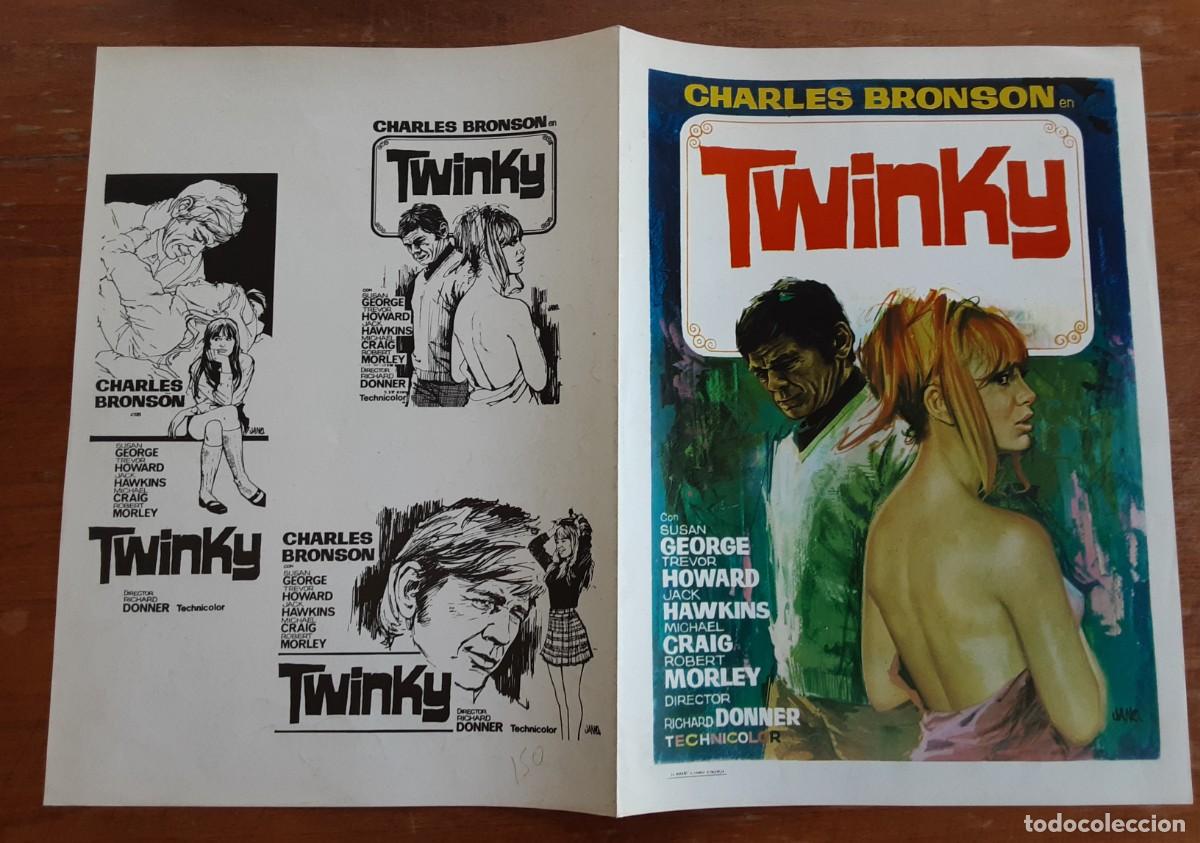 Cinema: TWINKY, CHARLES BRONSON, SUSAN GEORGE,TREVOR HOWARD, DIBUJO JANO.