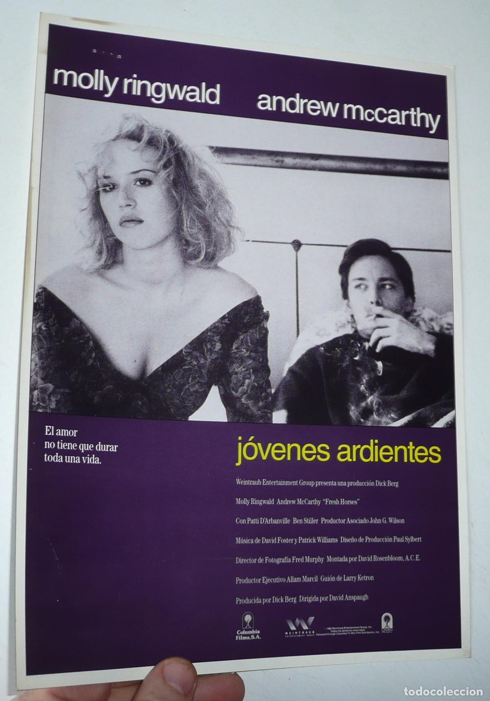 Cin&eacute;ma: J&oacute;venes ardientes (David Anspaugh, 1988) Gu&iacute;a de cine. Molly Ringwald, Andrew McCarthy, Ben Stiller