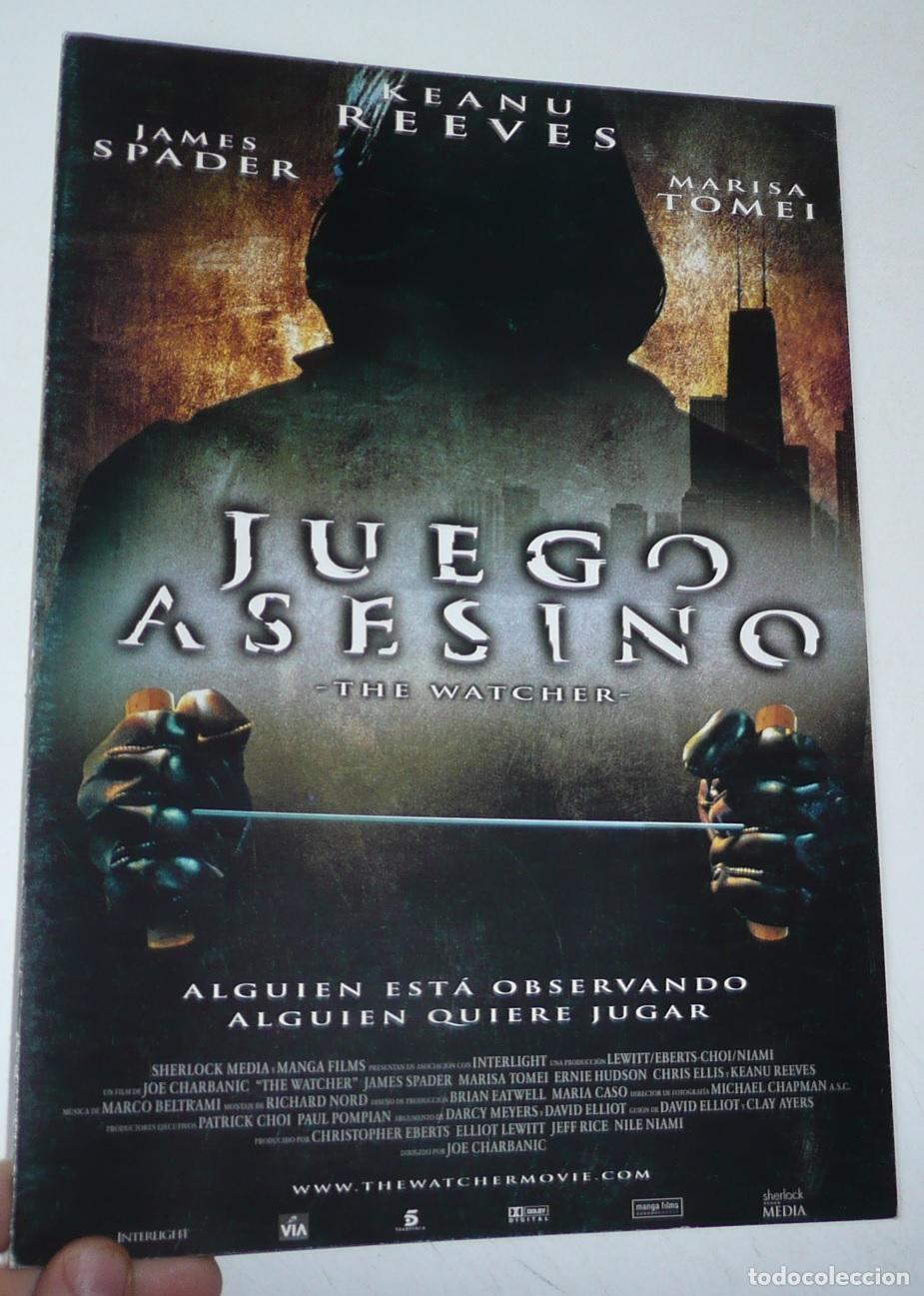 Cinema: Juego asesino (The Watcher) (Joe Charbanic, 2000) Keanu Reeves, James Spader, Marisa Tomei