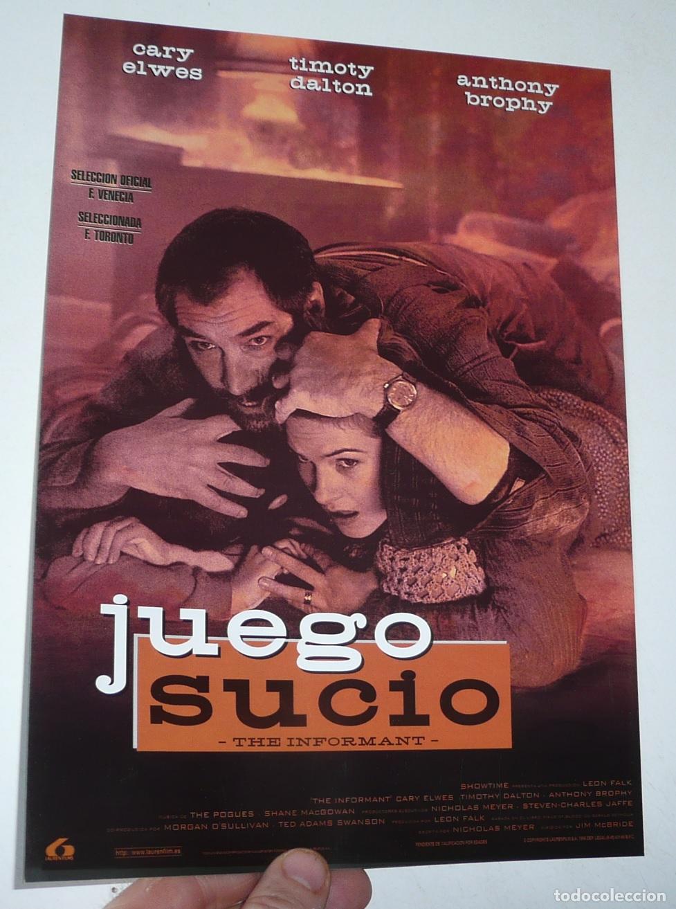 Cinema: Juego sucio (The informant) (Jim McBride, 1997) Cary Elwes, Timothy Dalton, Anthony Brophy