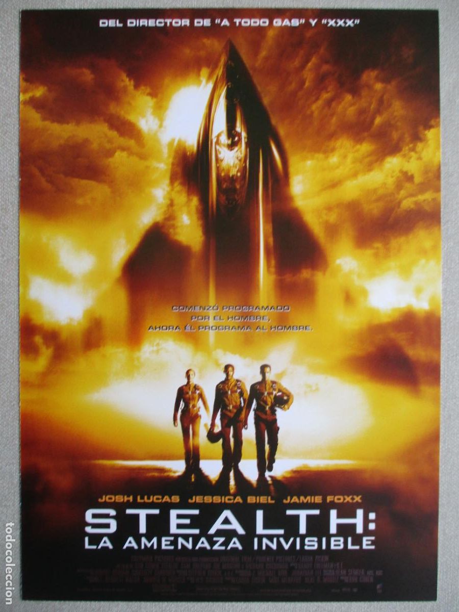 Cin&eacute;ma: STEALTH: LA AMENAZA INVISIBLE. GUIA ORIGINAL ESTRENO. PEDIDO MINIMO EN GUIAS 10 EUROS.