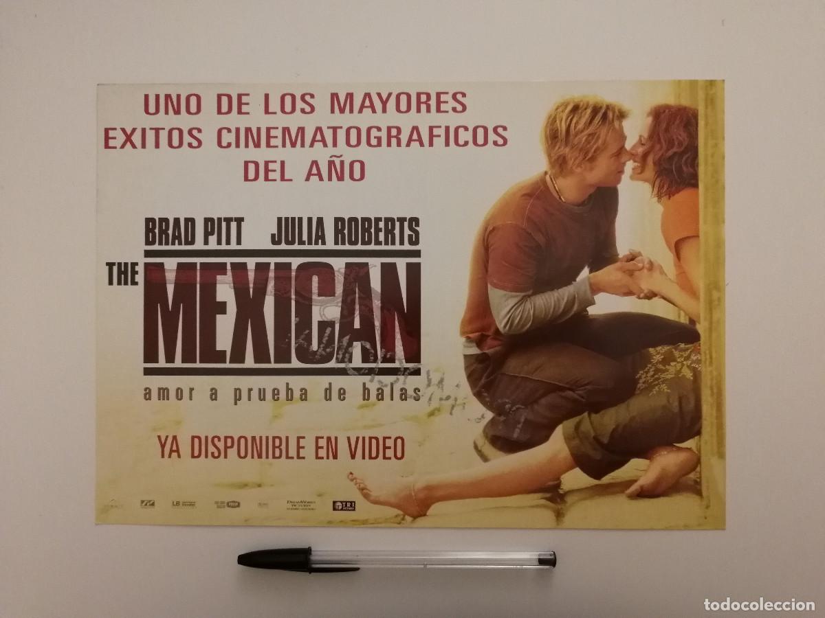 Cin&eacute;ma: PUBLICIDAD ORIGINAL VIDEOCLUB -A4- THE MEXICAN - BRAD PITT - JULIA ROBERTS