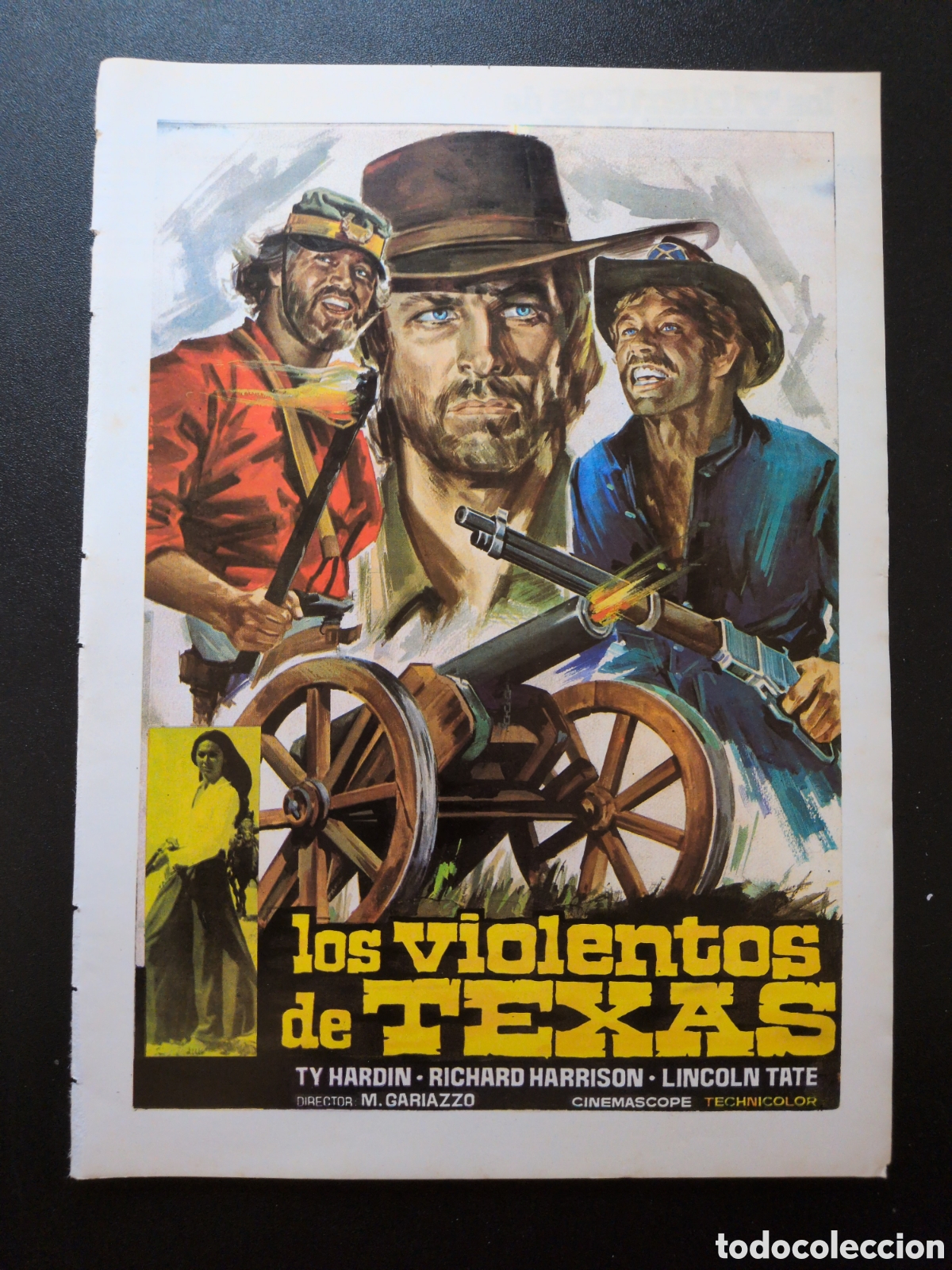 Cinema: LOS VIOLENTOS DE TEXAS TY HARDIN RICHARD HARRISON LINCOLN TATE JANO GUIA CINE ORIGINAL CA92