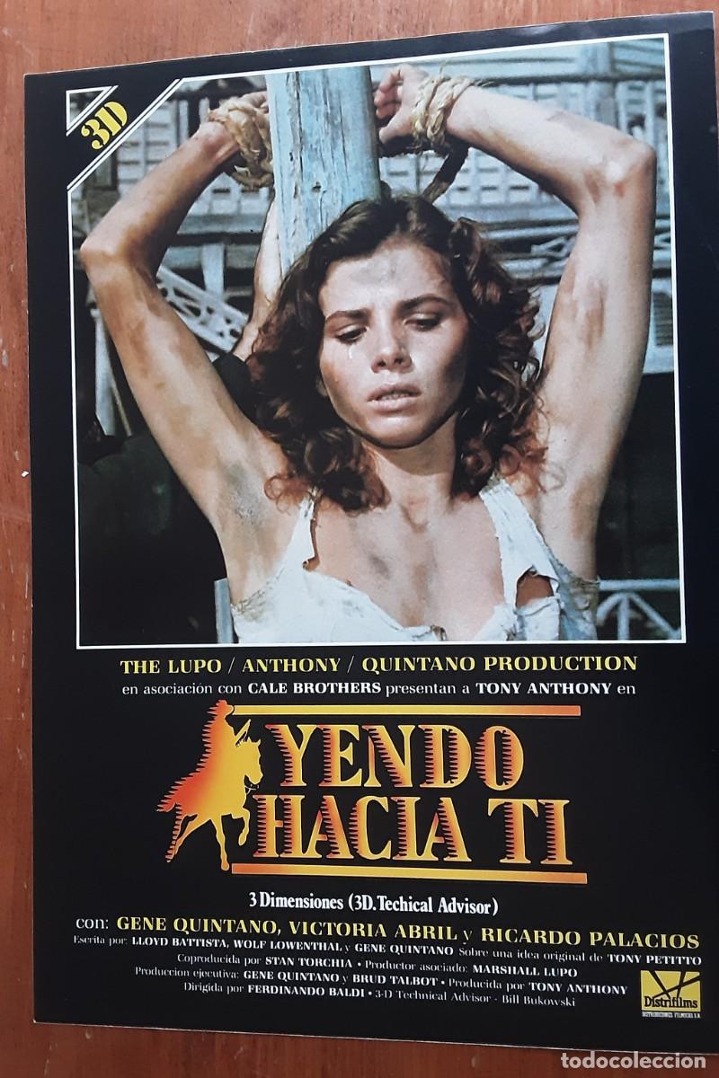 Cine: YENDO HACIA TI, VICTORIA ABRIL, TONY ANTHONY.