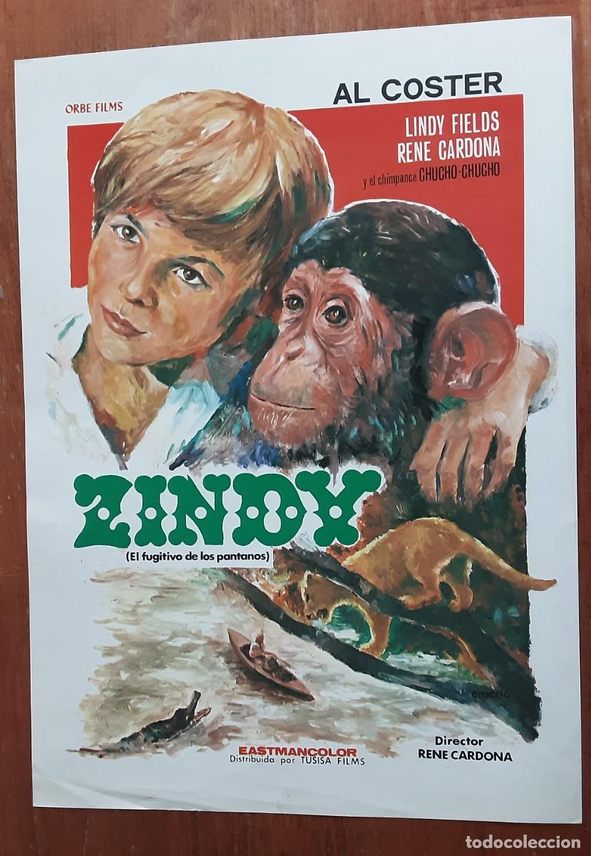 Cine: ZINDY ( EL FUGITIVO DE LOS PANTANOS), AL COSTER, LINDY FIELDS,RENE CARDONA.