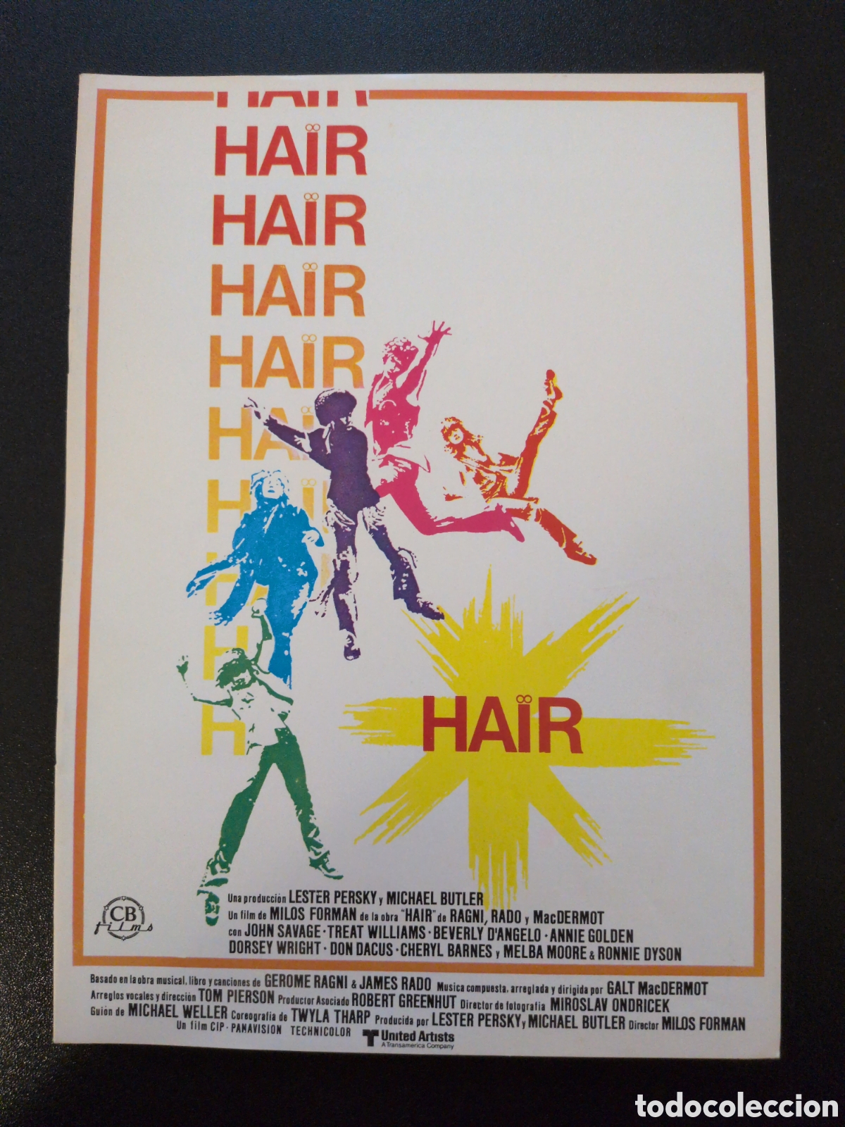 Cine: HAIR CB FILMS GUIA CINE ORIGINAL CA92