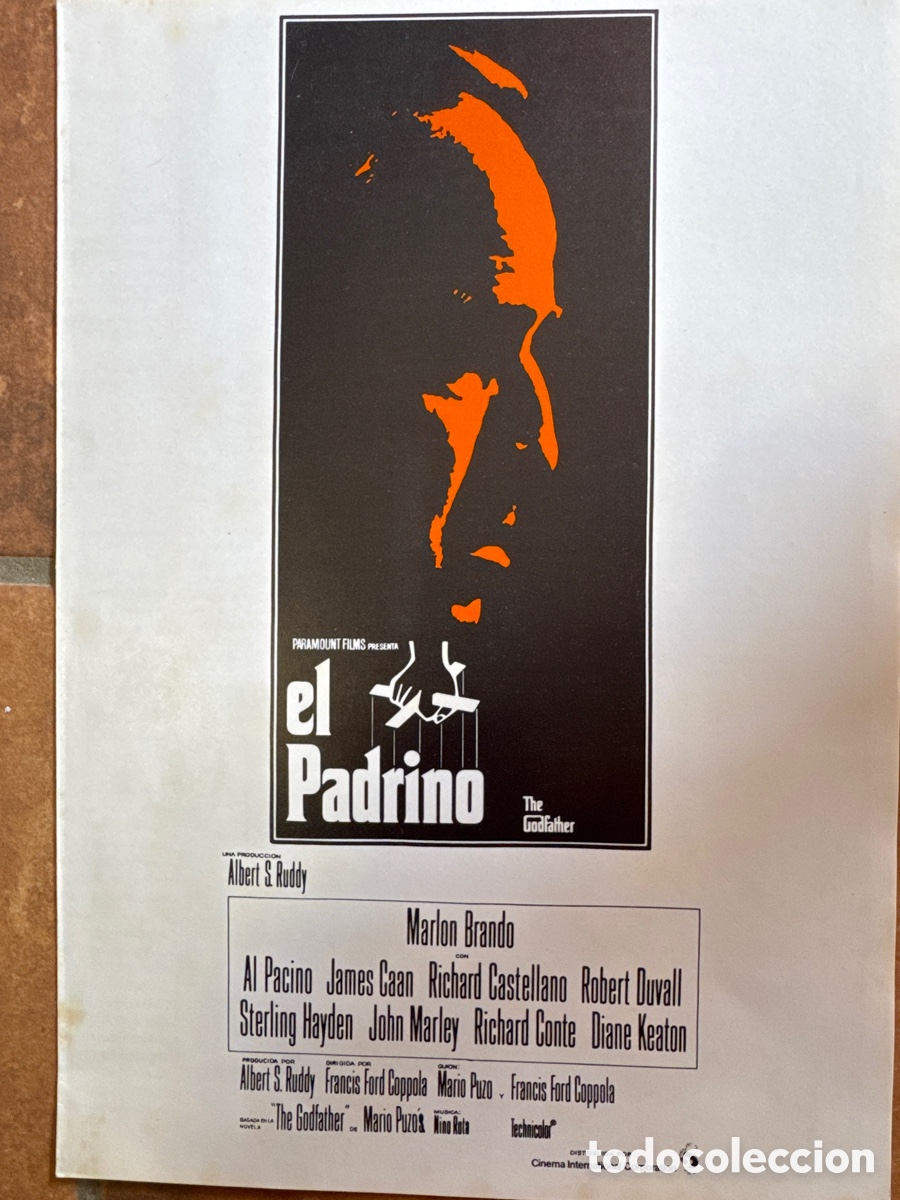 Cine: EL PADRINO THE GODFATHER GUIA ORIGINAL ESTRENO