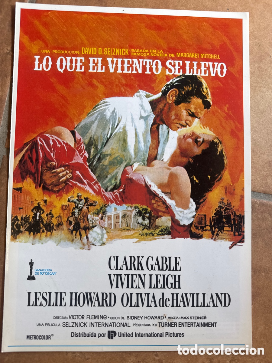 Cine: LO QUE EL VIENTO SE LLEVO GUIA ORIGINAL