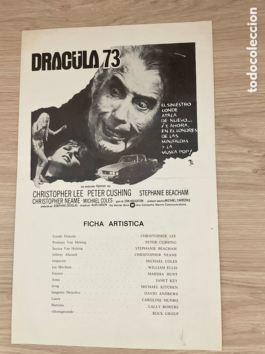Cine: GU&Iacute;A PUBLICITARIA. DR&Aacute;CULA 73