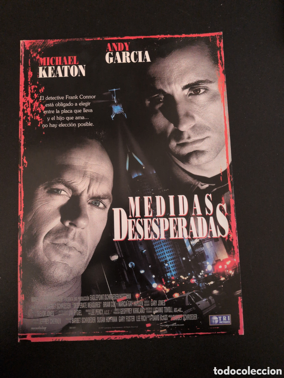 Cine: MEDIDAS DESESPERADAS MICHAEL KEATON ANDY GARCIA GUIA CINE ORIGINAL CA93