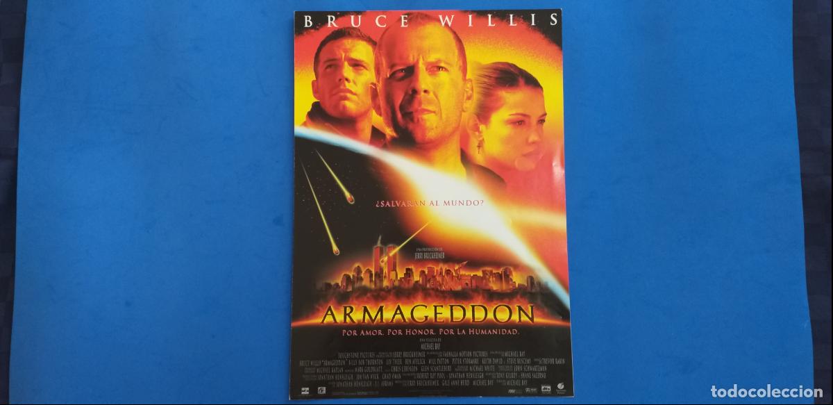 Cine: GUIA PUBLICITARIA doble: Armageddon. Con: Bruce Willis y Michael Bay