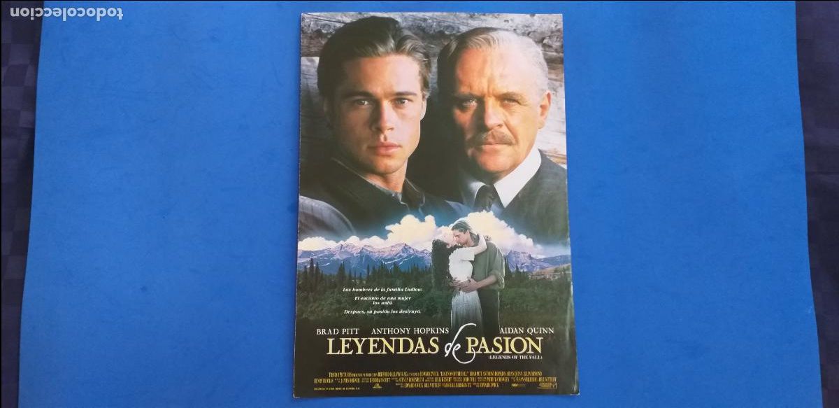 Cine: GUIA SIMPLE: LEYENDAS DE PASION. CON: BRAD PITT Y ANTHONY HOPKINS