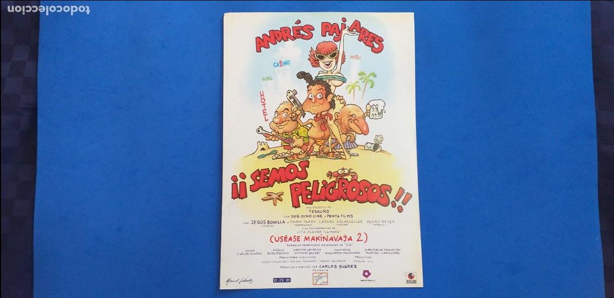 Cine: GUIA SIMPLE: SEMOS PELIGROSOS !! USEASE MAKINAVAJA 2. CARLOS SUAREZ. ANDRES PAJARES. JESUS BONILLA.