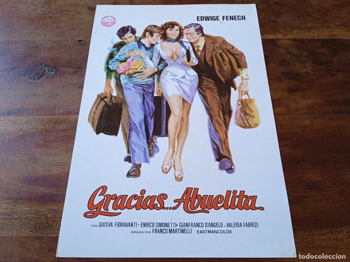 Cine: Gracias ...Abuelita - Edwige Fenech, Enrico Simonetti, Valeria Fabrizi - Guia original Izaro 1978