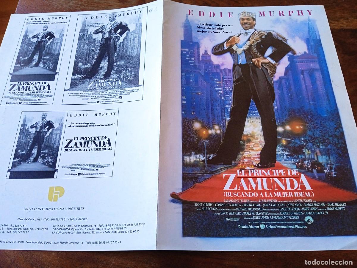 Cine: El Pr&iacute;ncipe de Zamunda - Eddie Murphy, Shari Headley - Dir. John Landis - Guia original U.I.P 1988