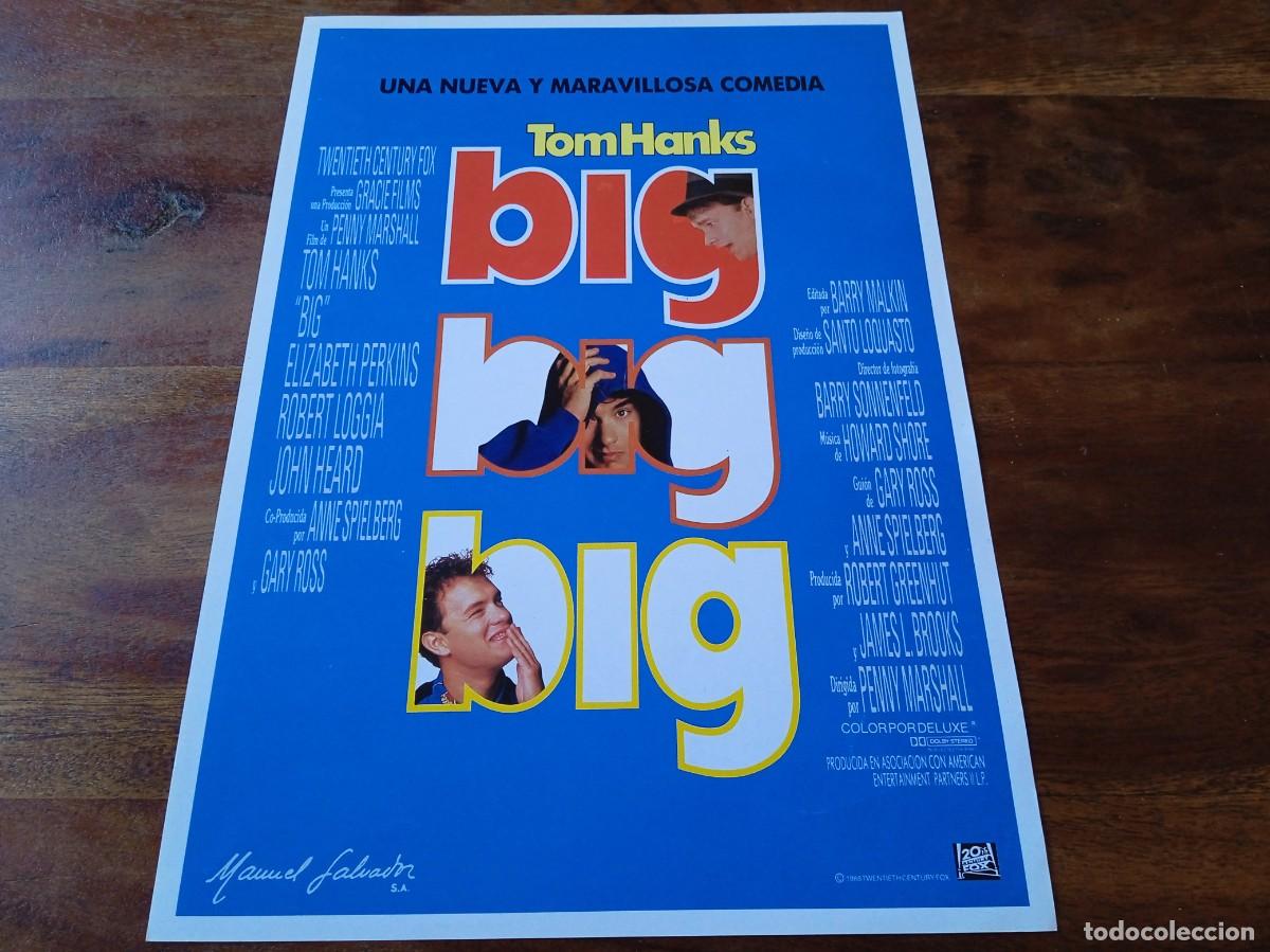 Cine: Big - Tom Hanks, Elizabeth Perkins, , Robert Loggia - Dir. Penny Marshall - Guia original Fox 1988