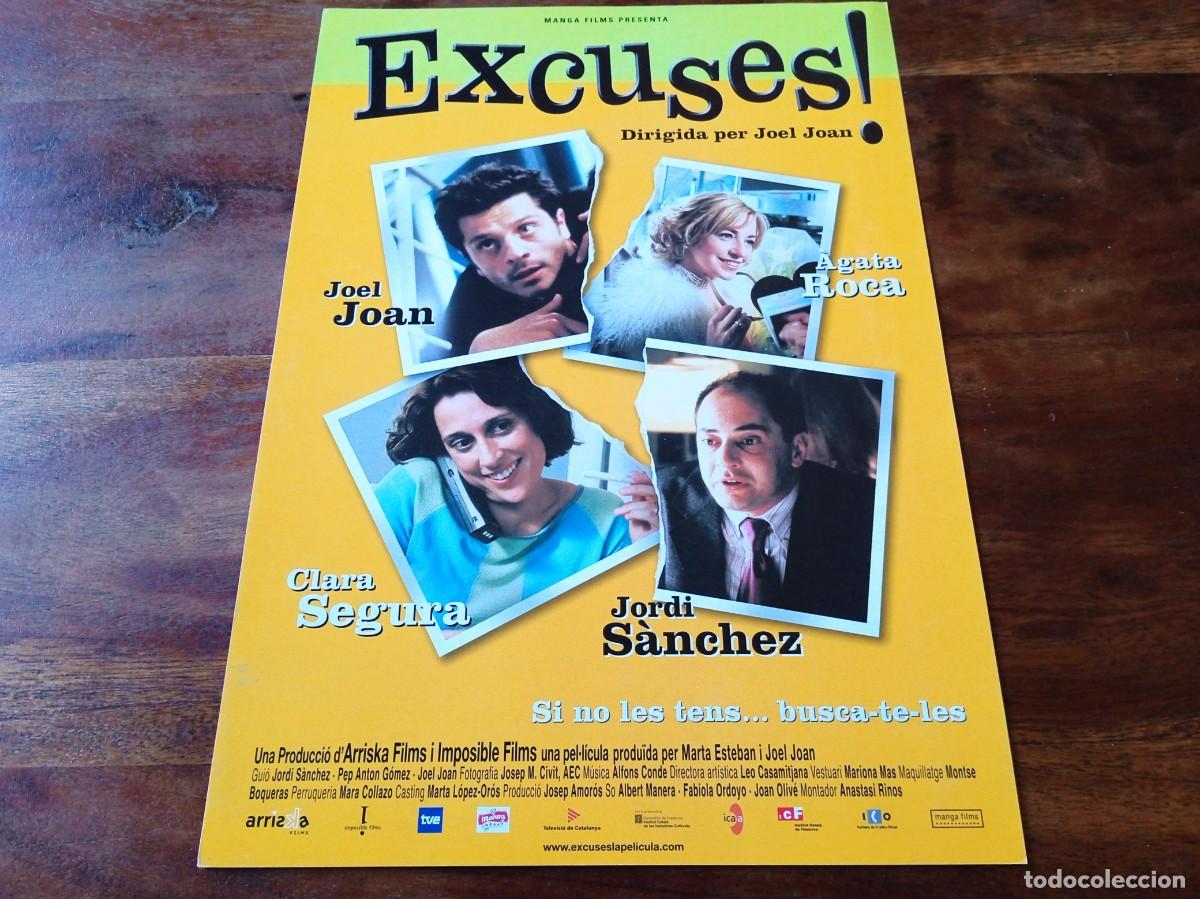 Cine: Excuses! - Jordi Sanchez, Clara Segura, Agata Roca, Joel Joan - Guia original Manga 2003
