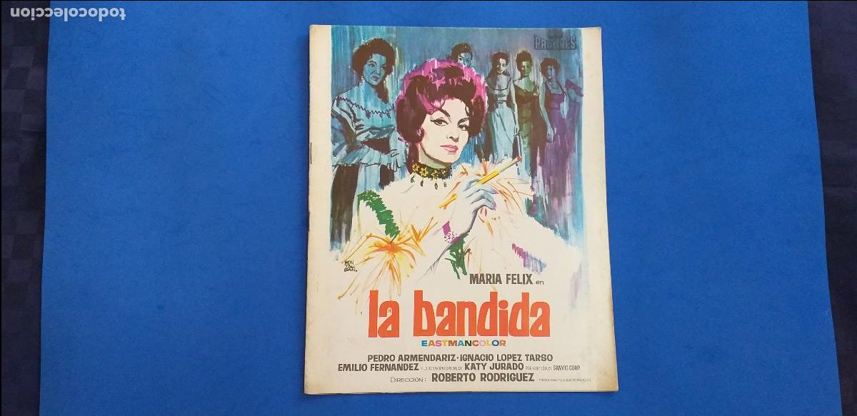 Cinema: GUIA PUBLICITARIA. LA BANDIDA. MARIA FELIX y PEDRO ARMENDARIZ.