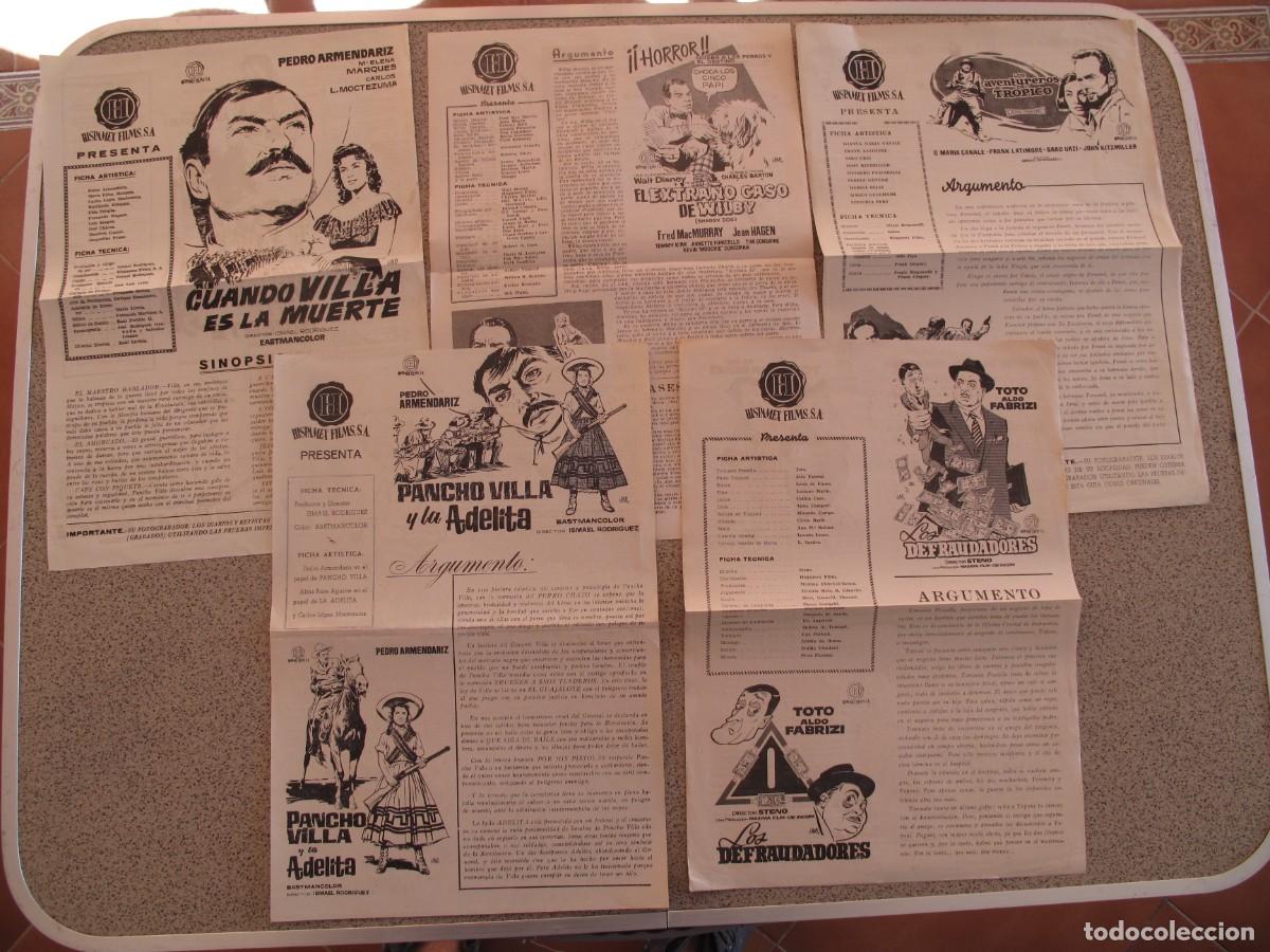 Cine: LOTE DE 5 GUIAS ANTIGUAS