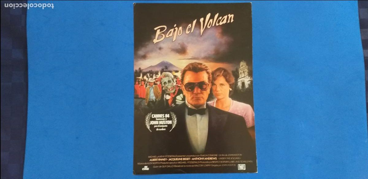 Cine: GUIA PUBLICITARIA simple: BAJO EL VOLCAN - JACQUELINE BISSET, ALBERT FINNEY