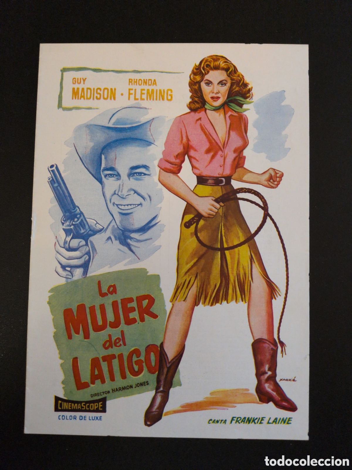 Cine: LA MUJER DEL LATIGO GUY MADISON RHONDA FLIMING GUIA DE CINE ORIGINAL B125