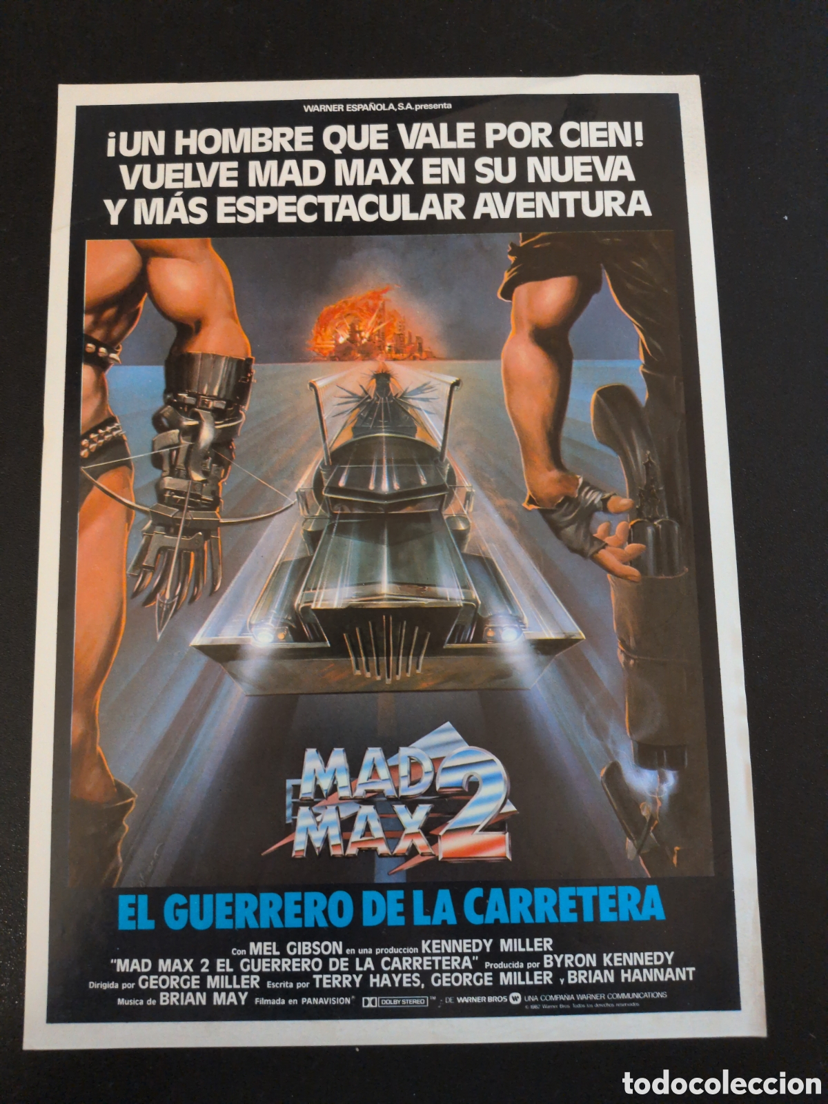 Cine: MAD MAX 2 MEL GIBSON GUIA DE CINE ORIGINAL B125