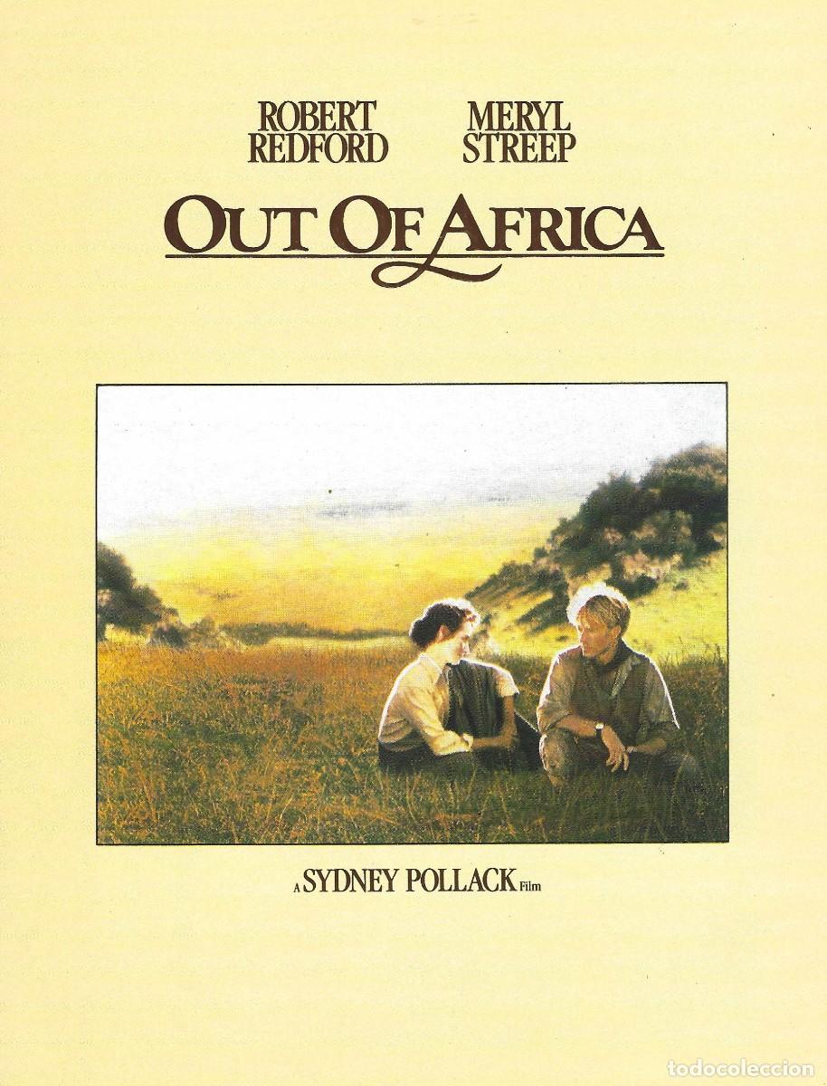 Cine: VC204 MEMORIAS DE AFRICA-TRIPLE-GUIA PUBLICITARIA PEQUE&Ntilde;A-21 X 15 CM.