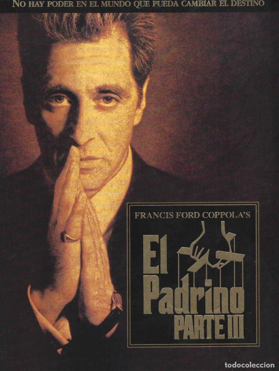 Cine: VC209 EL PADRINO PARTE III-TRIPLE-GUIA PUBLICITARIA PEQUE&Ntilde;A-21 X 15 CM.