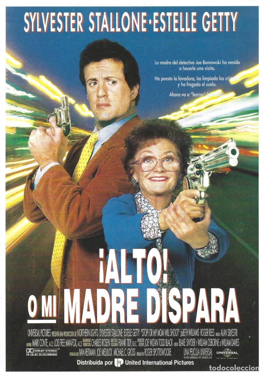 Cine: VC211 &iexcl;ALTO! O MI MADRE DISPARA-SENCILLO-GUIA PUBLICITARIA PEQUE&Ntilde;A-21 X 15 CM.