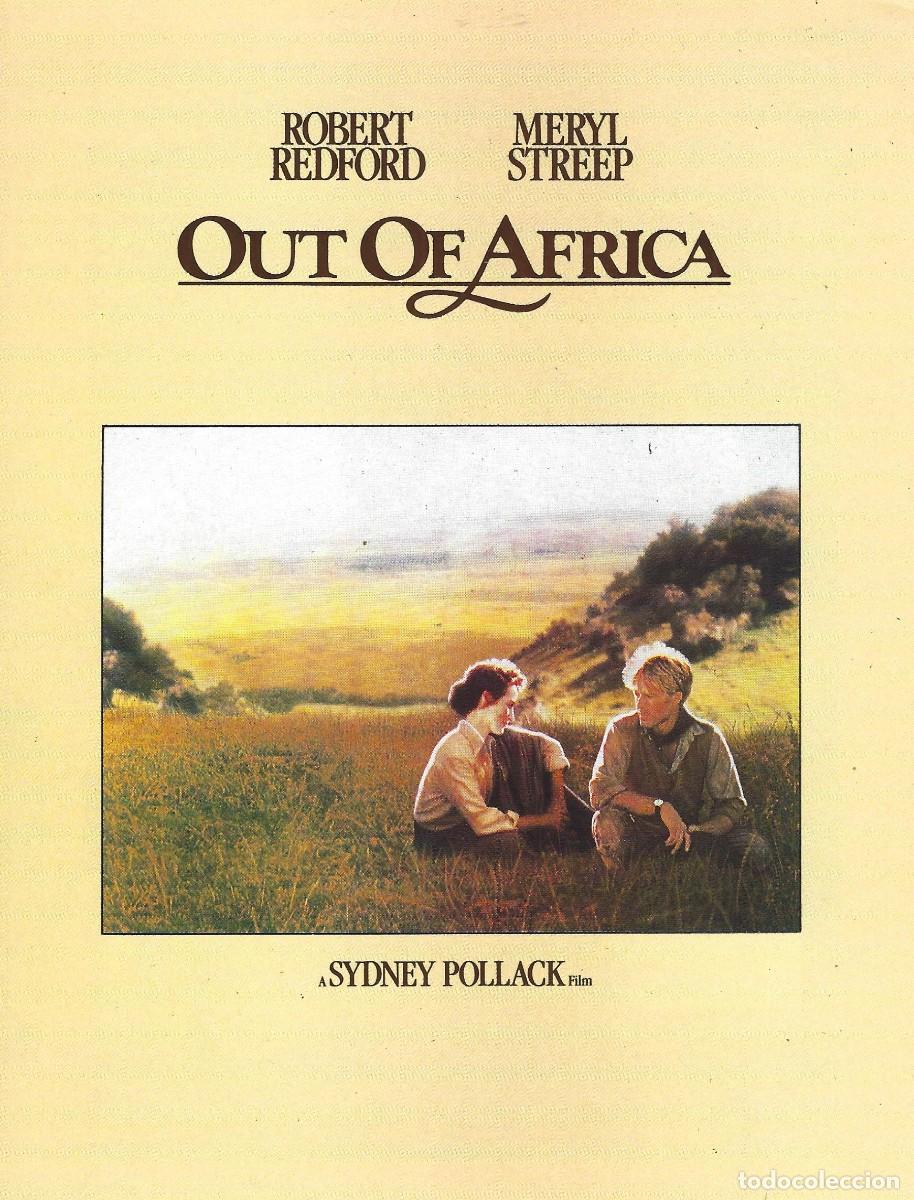 Cine: VC216 MEMORIAS DE AFRICA-TRIPLE-GUIA PUBLICITARIA PEQUE&Ntilde;A-21 X 15 CM.