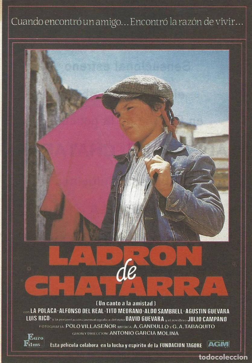 Cine: VC220 LADRON DE CHATARRA-SENCILLO-GUIA PUBLICITARIA PEQUE&Ntilde;A-15 X 11 CM.