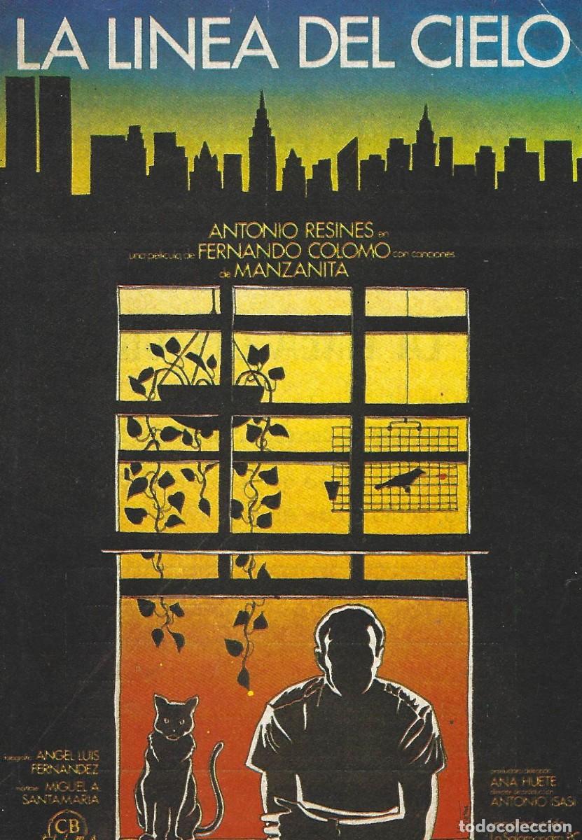 Cine: VC221 LA LINEA DEL CIELO-SENCILLO-GUIA PUBLICITARIA PEQUE&Ntilde;A-14 X 10 CM.