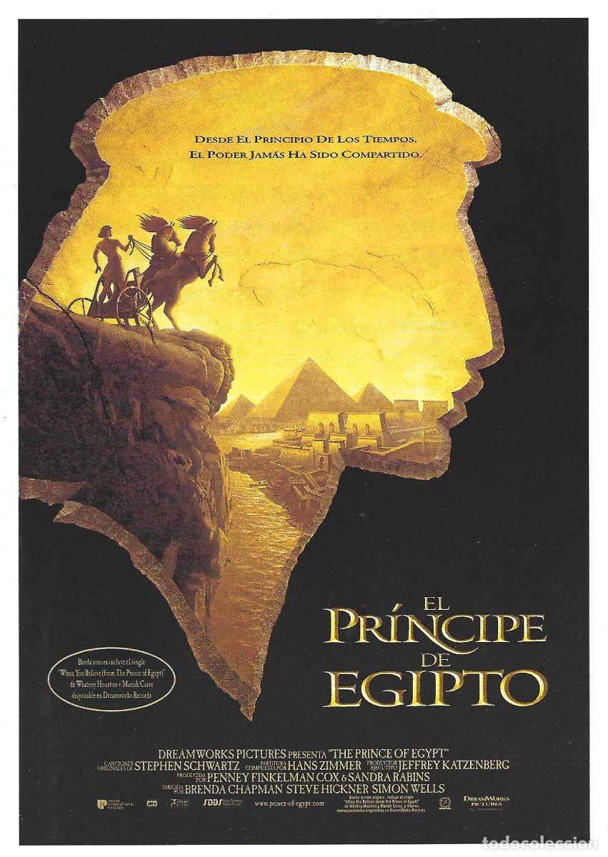 Cine: VC226 EL PRINCIPE DE EGIPTO-SENCILLO-GUIA PUBLICITARIA PEQUE&Ntilde;A-17 X 12 CM.