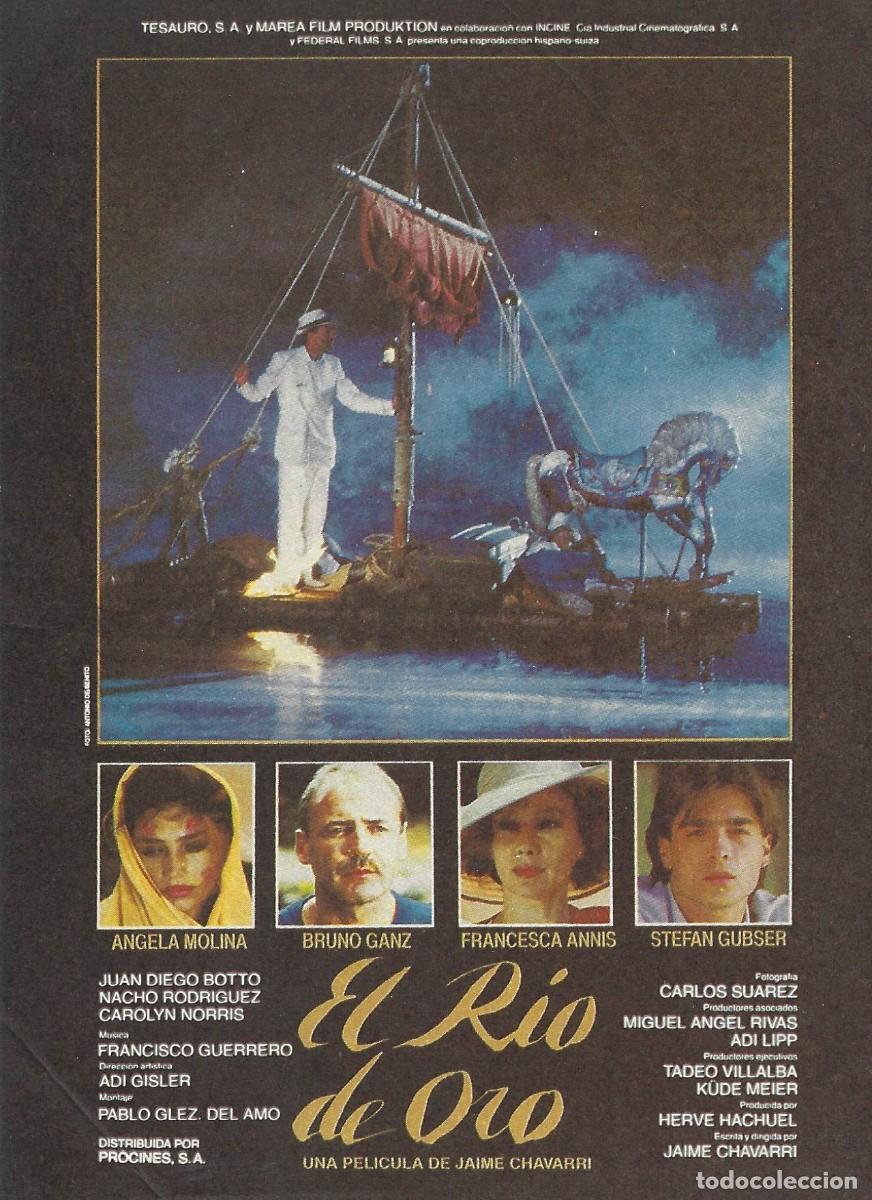 Cine: VC242 EL RIO DE ORO-SENCILLO-GUIA PUBLICITARIA PEQUE&Ntilde;A-15 X 11 CM.