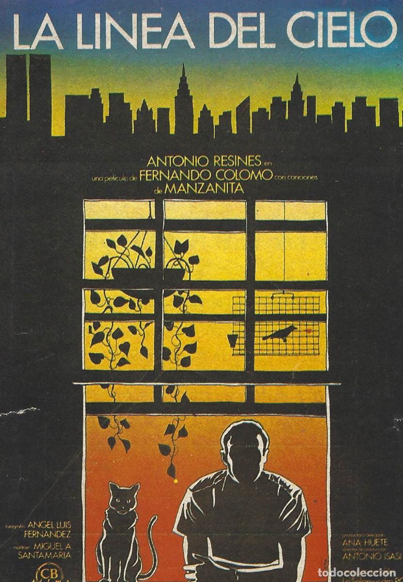 Cine: VC243 LA LINEA DEL CIELO-SENCILLO-GUIA PUBLICITARIA PEQUE&Ntilde;A-14 X 10 CM.
