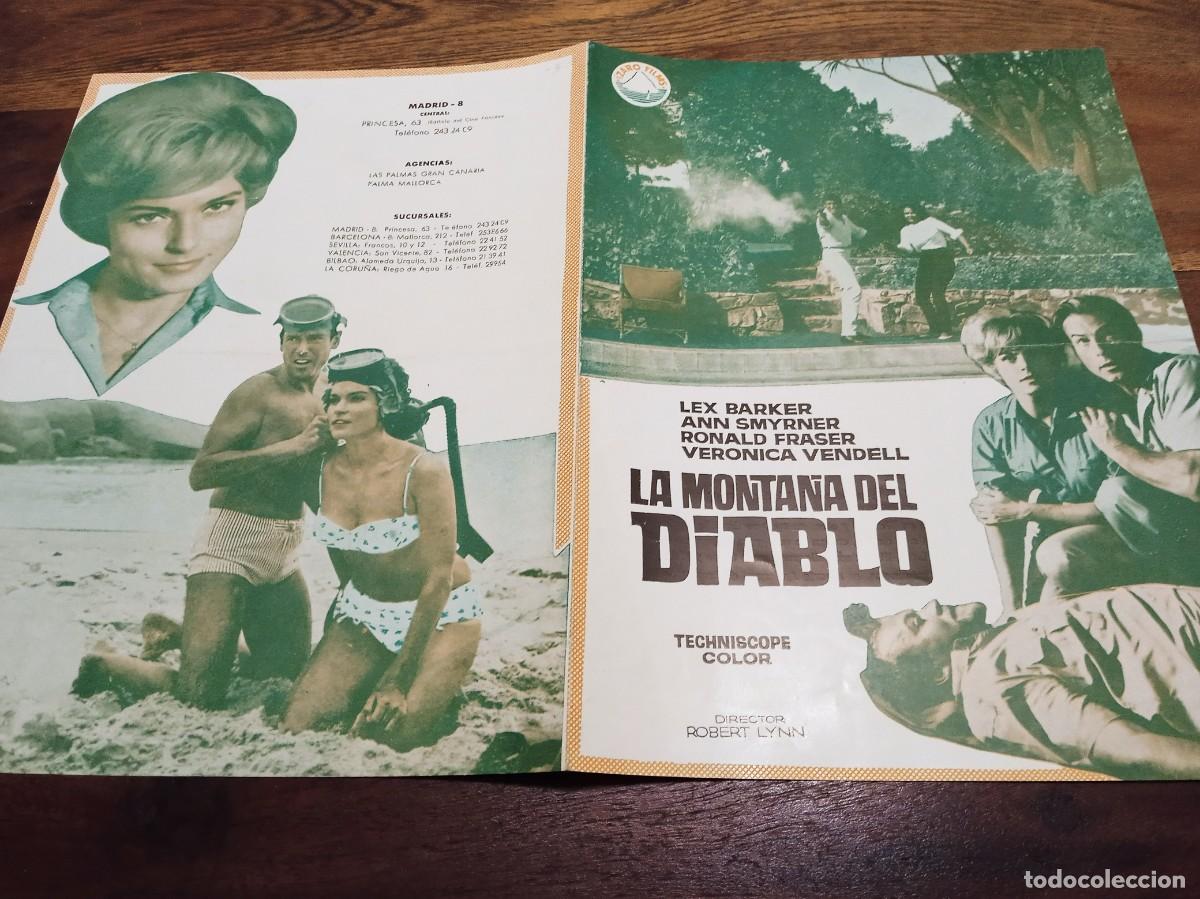 Cine: La monta&ntilde;a del diablo - Lex Barker, Ann Smyrner, Ronald Fraser - Guia original Izaro Films 1965