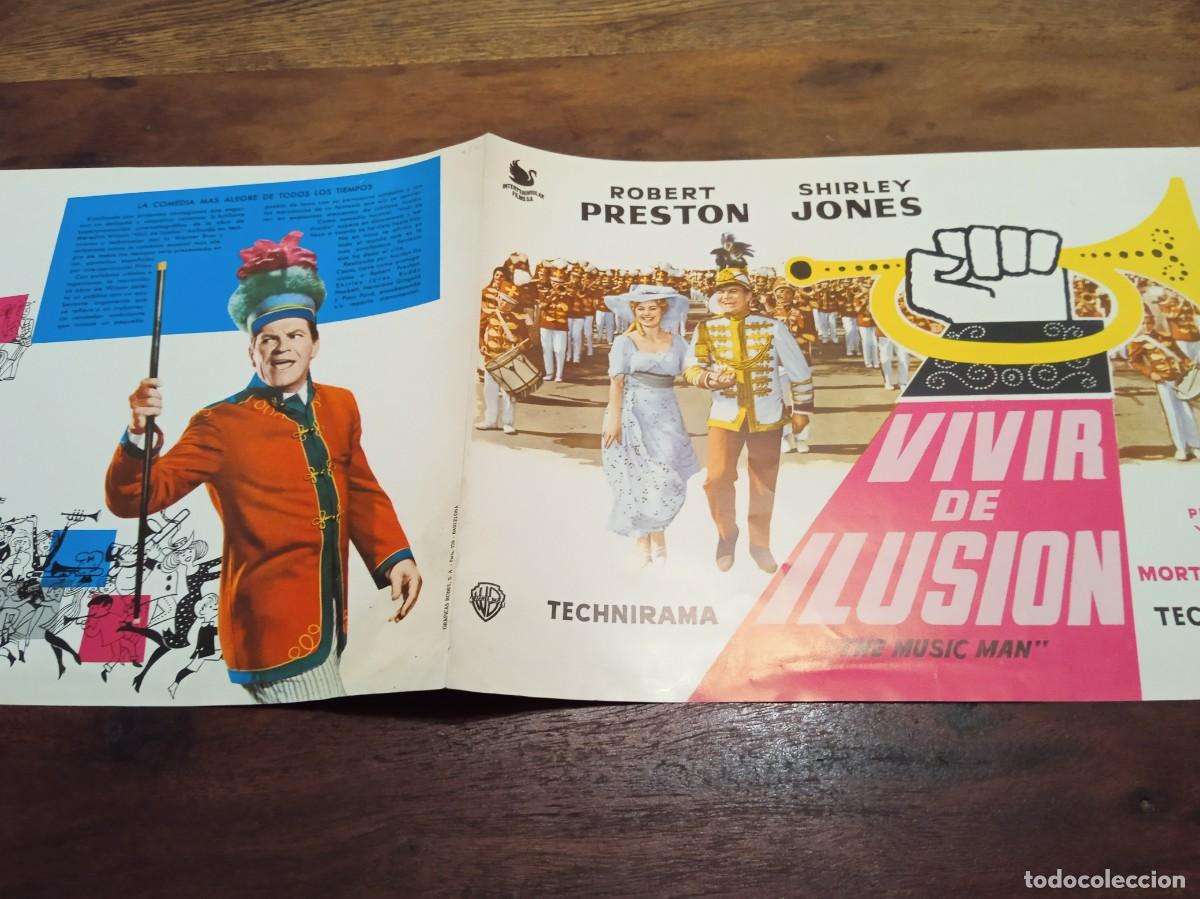 Cine: Vivir de ilusion - Robert Preston, Shirley Jones, Buddy Hackett - Guia original Interpeninsular 1963