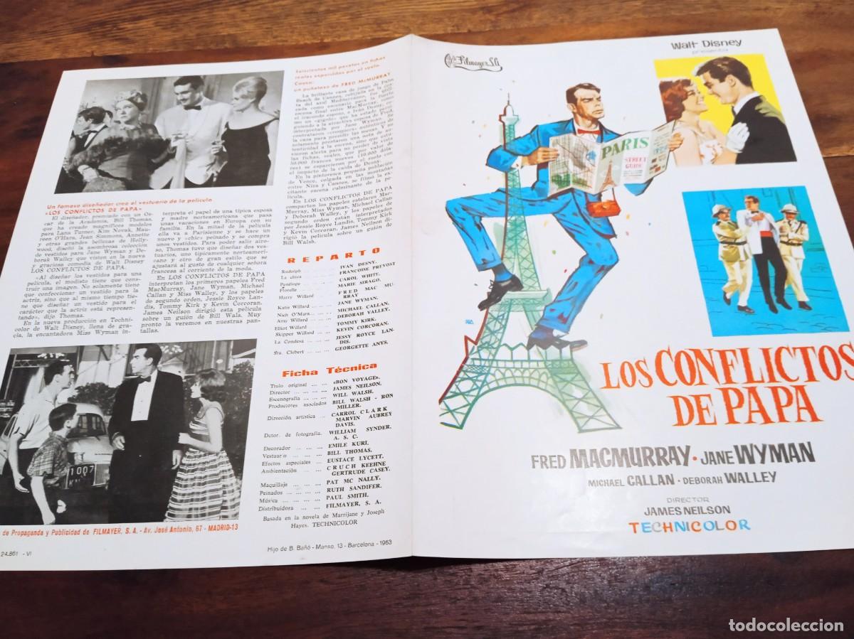 Cine: Los conflictos de papa - Fred Macmurray, Jane Wyman - Guia original Filmayer Disney 1963