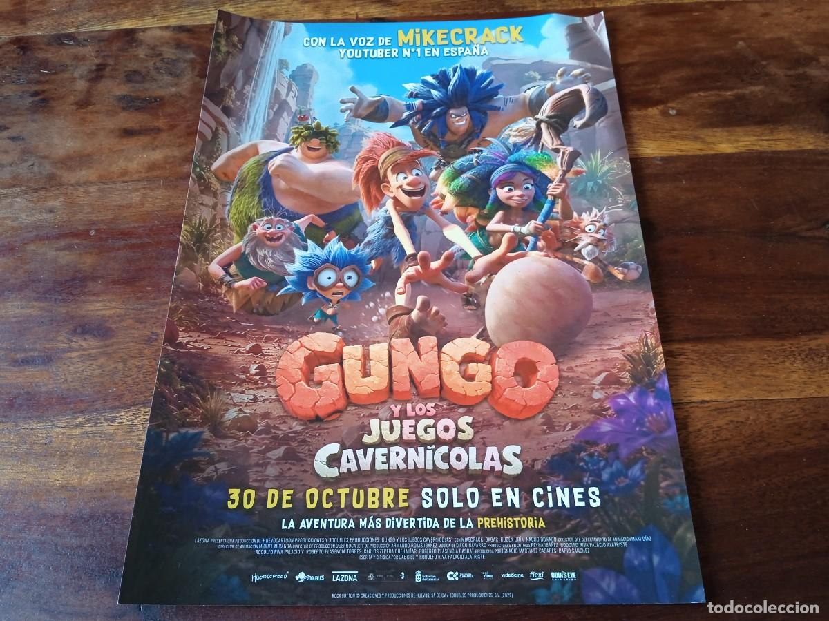 Cine: Gungo y los juegos cavernicolas - Animacion - Gabriel y Rodolfo Riva - Guia original La Zona 2026