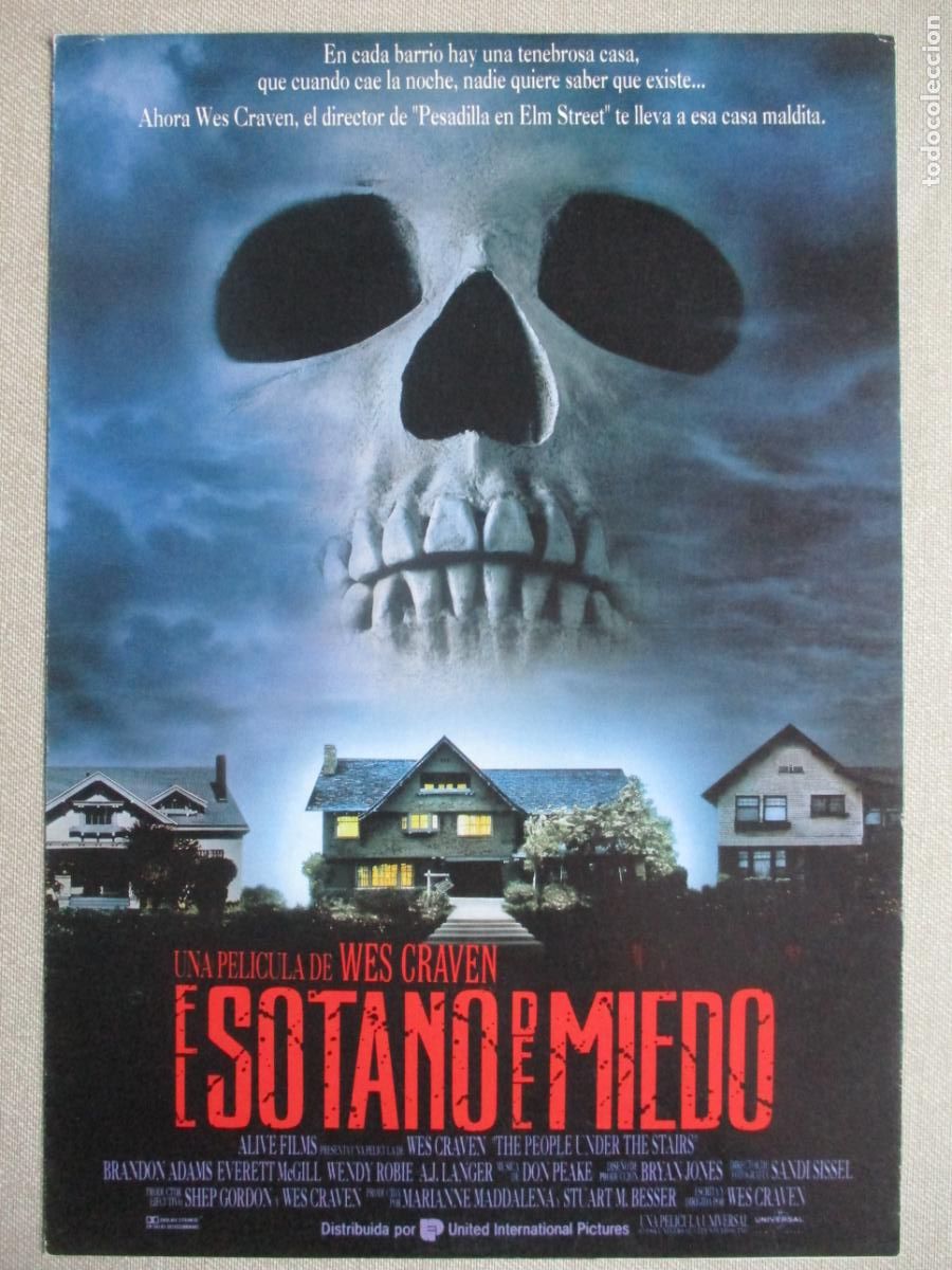 Cine: EL SOTANO DEL MIEDO. GUIA ORIGINAL ESTRENO. PEDIDO MINIMO EN GUIAS 10 EUROS.