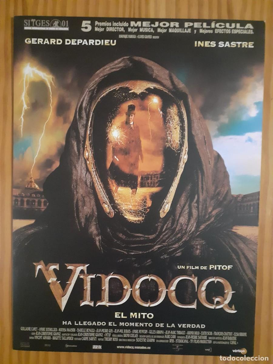 Cine: Gu&iacute;a De Prensa / Dossier Desplegable Original Vidocq: El Mito (2001) - G&eacute;rard Depardieu
