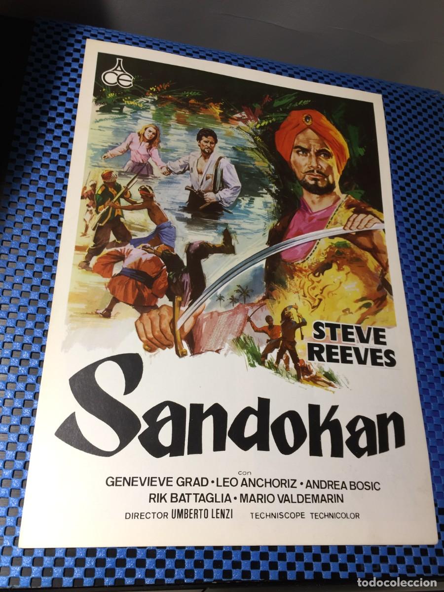 Cine: Guia de cine Sandokan - Steve Reeves - 2 hojas