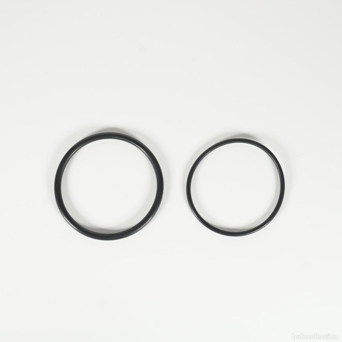 Cine: 2 CORREAS GOMAS TRANSMISIONES ELASTICAS PARA PROYECTOR DE CINE 16MM