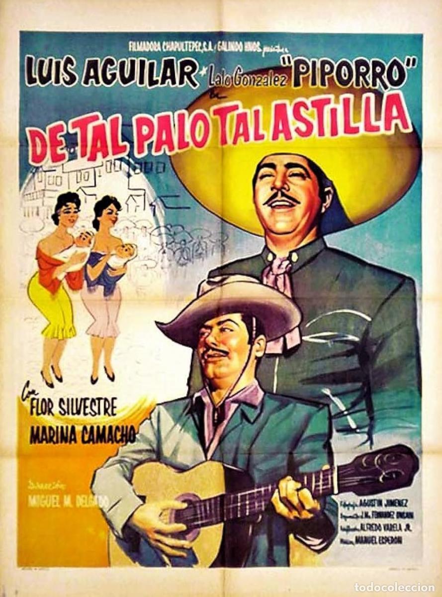 Cine: Pel&iacute;cula largometraje cine 16mm De tal palo tal astilla (1960) con Luis Aguilar, Eulalio Gonz&aacute;lez
