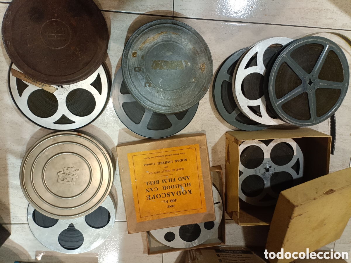 Cine: Lote de 8 Pel&iacute;culas de 16mm para reparar y revisar.